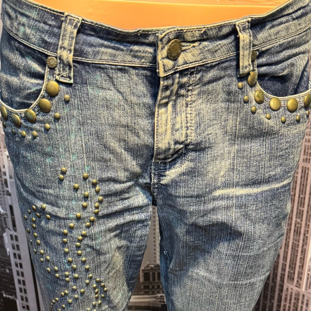 Studded Blue Jeans